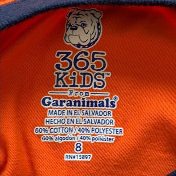 375 Kids from Garanimals Long Sleeve Tee Shirt Orange Blue Moto Cross Shirt 8 - Picture 3 of 5